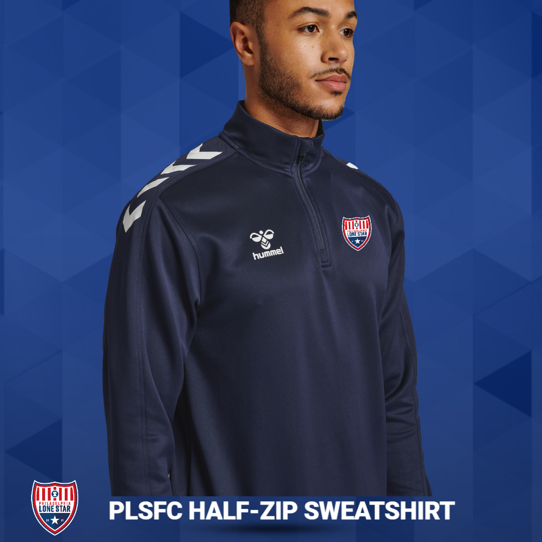 PLSFC Half-Zip Sweatshirt – Navy | Philadelphia Lone Star F.C.