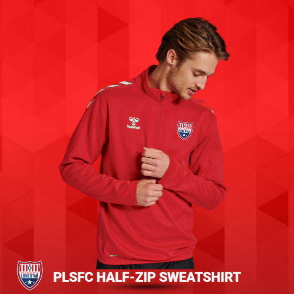 PLSFC Half-Zip Sweatshirt - Red