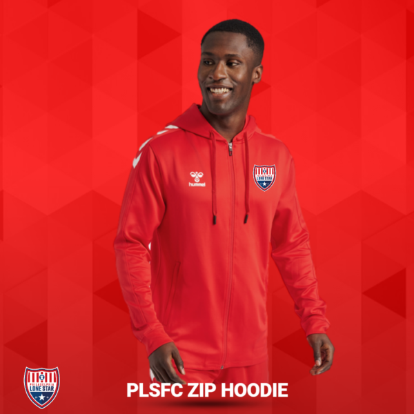 PLSFC Zip Hoodie - Red